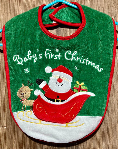 One Size Fits Most First Impressions Christmas Bib